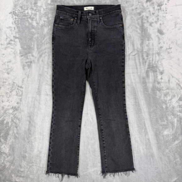 Madewell Denim - Madewell Cali Demi-Boot Jeans Women's Size 28 Faded Black Denim Pants